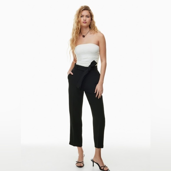 Aritzia Pants - ARITZIA tie front high rise pant size 4